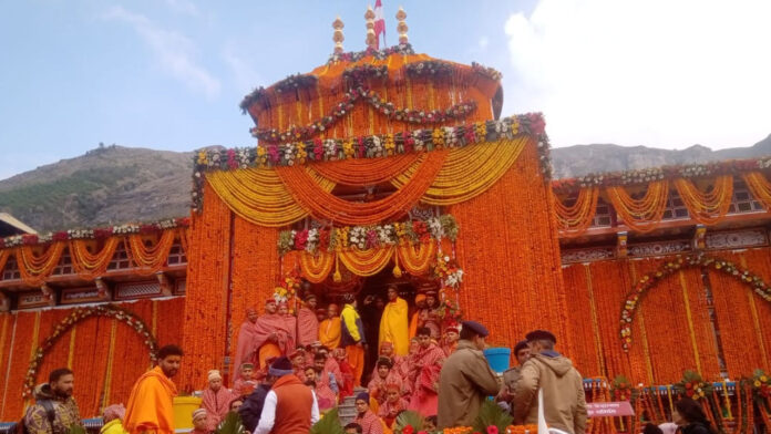 The doors of the Badrinath Dham opened