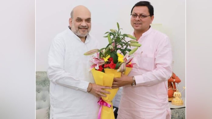 CM Dhami Meet Union Home Minister Amit Shah