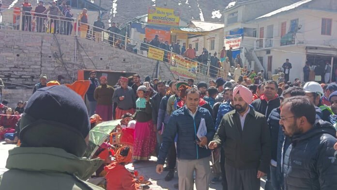 Inspected the ongoing construction works in Kedarnath Dham