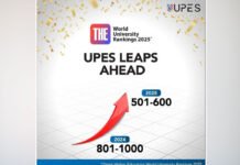 यूपीईएस ने टाइम्स हायर एजुकेशन वर्ल्ड यूनिवर्सिटी रैंकिंग 2025 में बड़ा कदम बढ़ाया Times Higher Education World University Rankings 2025