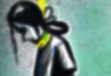 कमरे में लटका मिला नवविवाहिता का शव Body of newlyweds was found hanging in the room