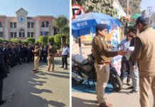 सावधान: स्कूल-कॉलेज में बिना हेलमेट के आने वाले छात्रों का गेट पर होगा चालान Students coming without helmet will be Challan