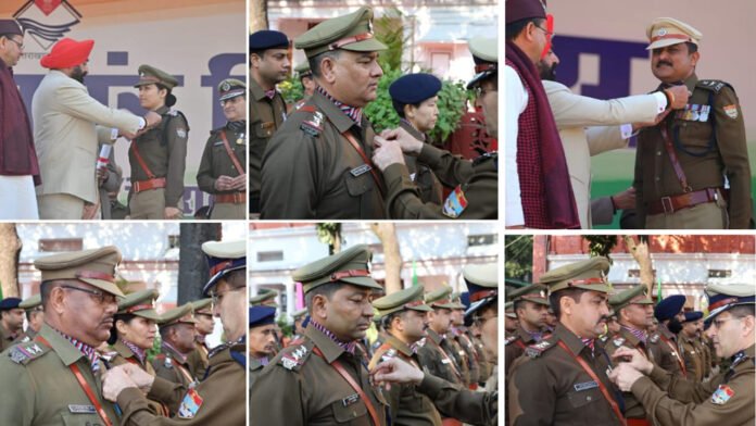 Police Captain Ajay Singh received honor