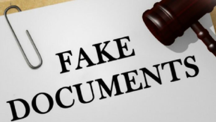 Fake-Document Fake documents filed with Income Tax Department