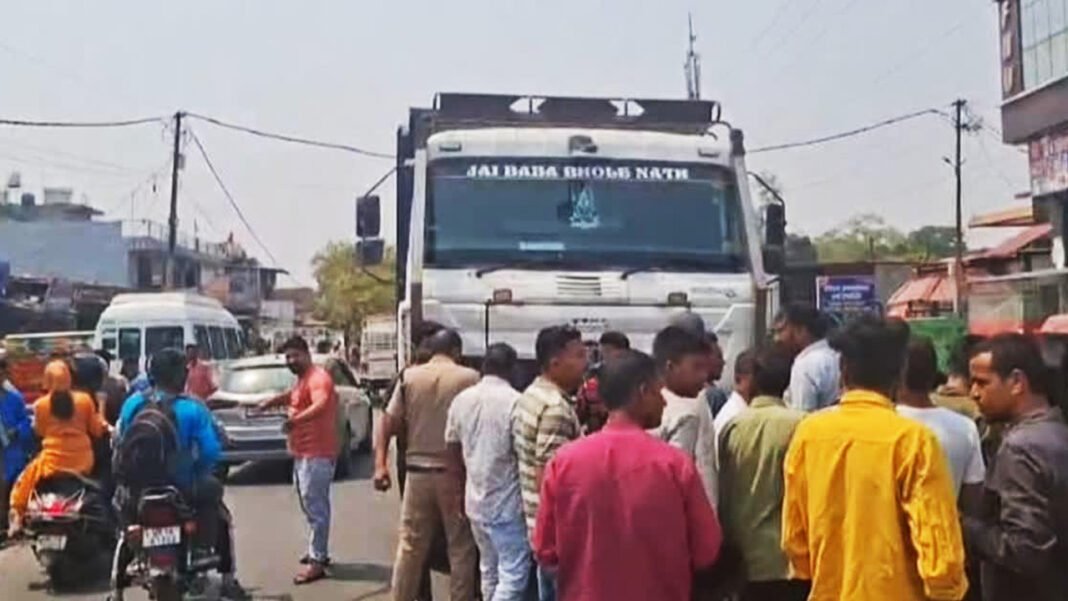 Bike rider dies after being hit by a dumper