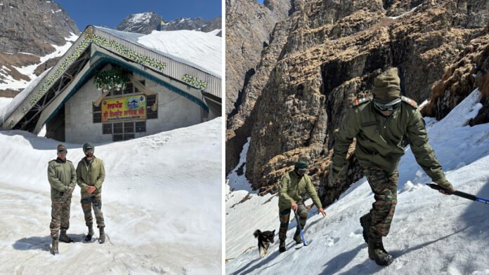 Snow on Hemkund Sahib route