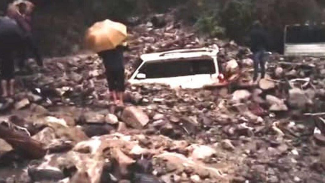 Rain and hailstorm caused havoc in hilly areas