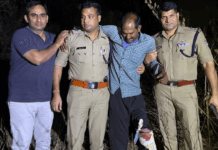 फरार चल रहा कैदी मुठभेड़ में घायल Escaped prisoner injured in encounter