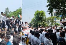 ऑनलाइन रजिस्ट्री व्यवस्था के खिलाफ वकीलों का फूटा गुस्सा, किया सचिवालय पर प्रदर्शन Lawyers against online registry system