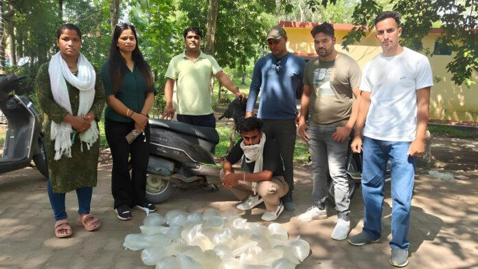 Excise department arrested one person with raw liquor