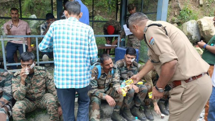 bus carrying army personnel overturned