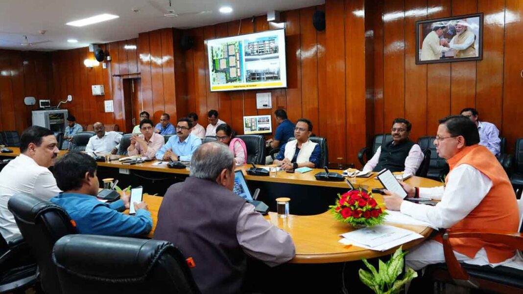 CM Dhami held a review meeting of game changer schemes