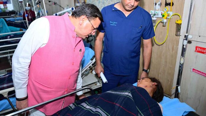 CM Dhami inquired about the condition of injured