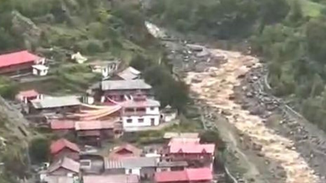 25 feet of debris in Dharali