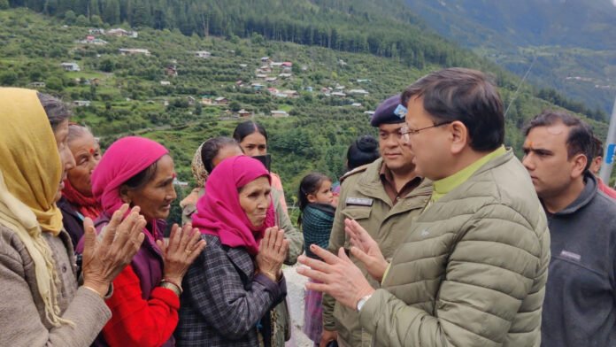 Pushkar-Singh-Dhami CM Dhami visited disaster affected areas
