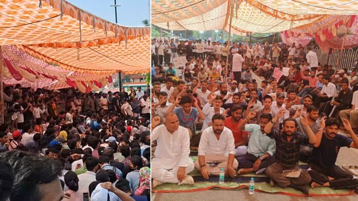 Paper-leak-aandolan Youth adamant on demanding CBI inquiry