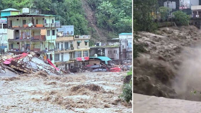 huge-destruction Torrential rain caused huge destruction