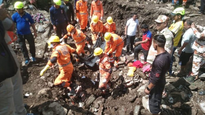rubble Mother and children died after being buried under rubble