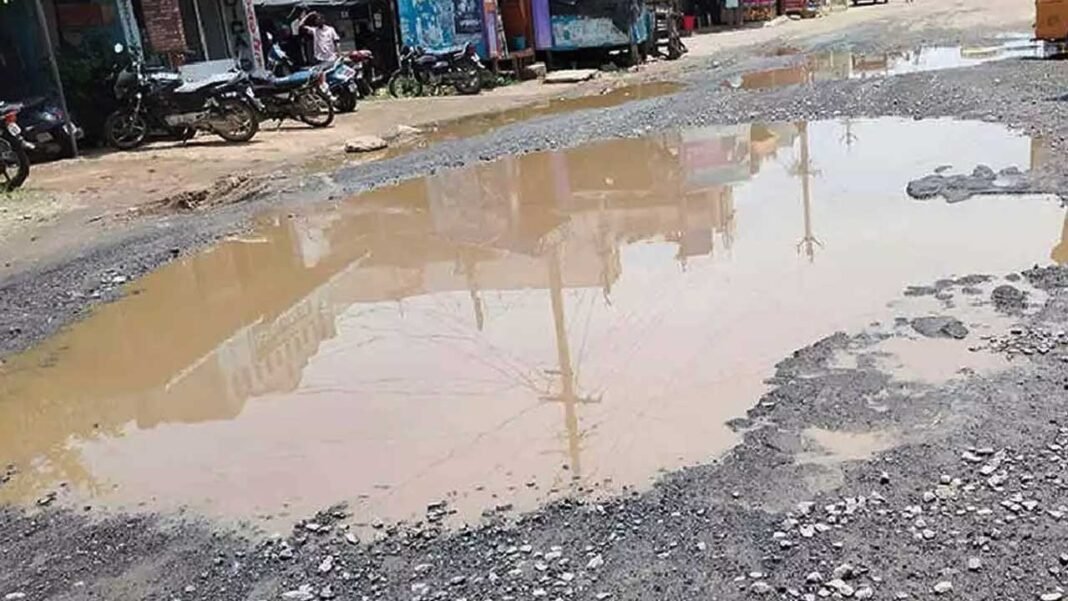 Bad Indian roads and illegal construction