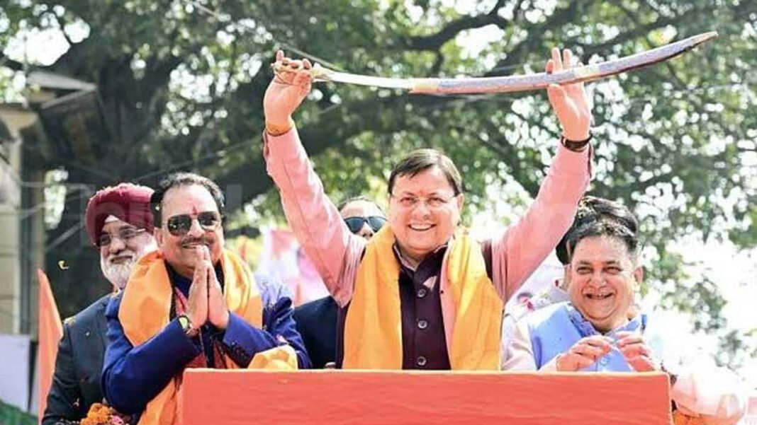 Dedicated CM Pushkar Singh Dhami as a protector of religion