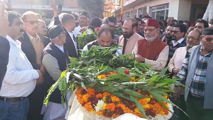 Diwakar Bhatt body merged into the five elements