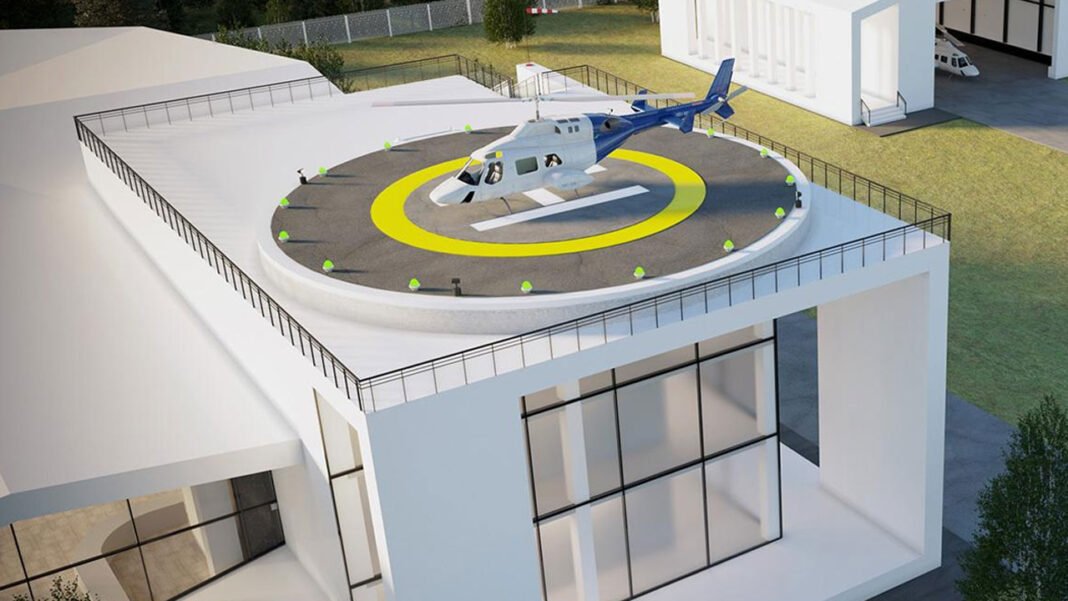 A building with a helipad will be built in Haridwar