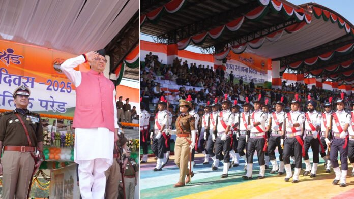 Police-force Police force displayed strength and discipline