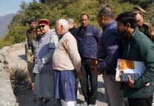 महाराज के किया निर्माणाधीन सतपुली झील का निरीक्षण Satpal Maharaj inspected under-construction Satpuli lake