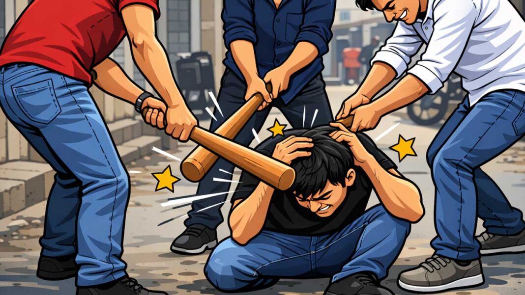 Drunken youths beat their friend to death with a baseball bat