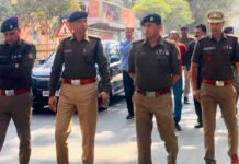 प्रदर्शन व रैलियों के चलते बाधित होने वाले मार्गो का कप्तान प्रमेन्द्र ने किया निरीक्षण SSP Pramendra inspected roads that were blocked due to rallies