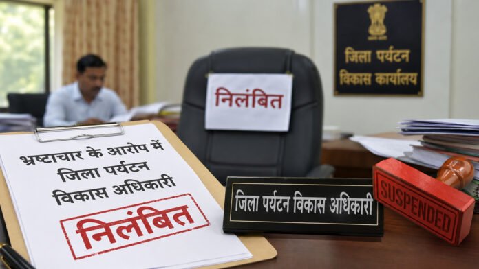 District Tourism Development Officer suspended on charges of corruption