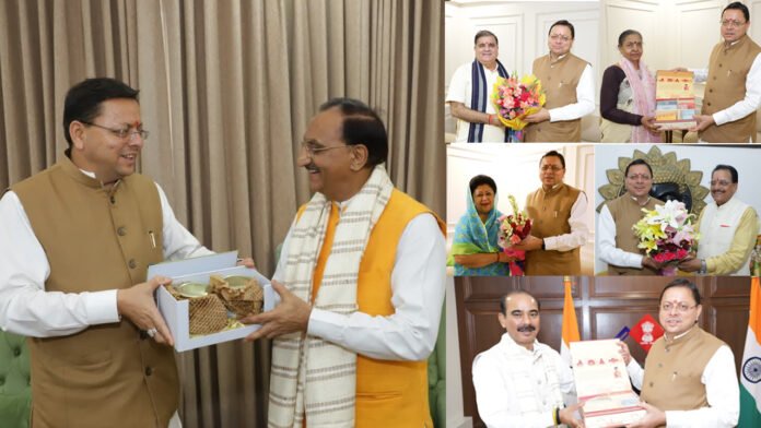 CM-Dhami-And-MPs Political buzz intensifies in Uttarakhand