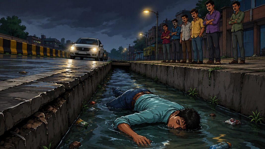 Youth dies after falling into roadside drain