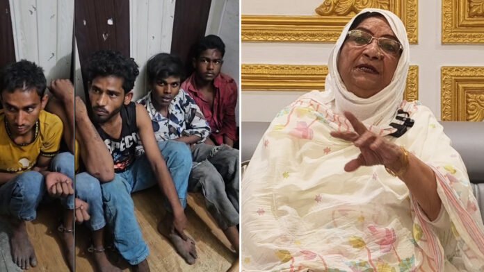 Theft Four armed miscreants entered a Congress leader's house