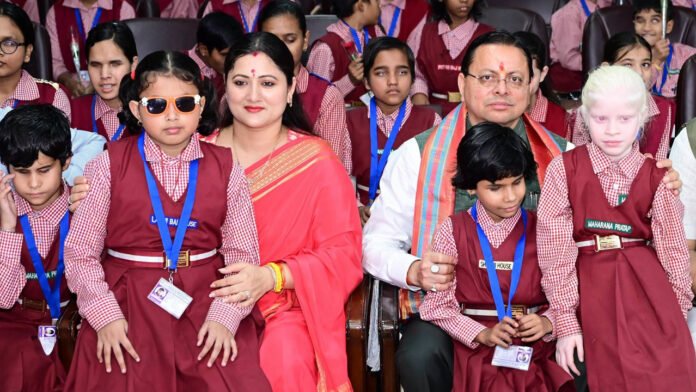 Dhami CM Dhami celebrated his birthday with differently-abled children