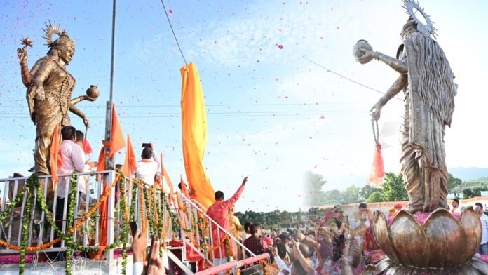 Maa-Yamuna Unveiling of statue of Maa Yamuna