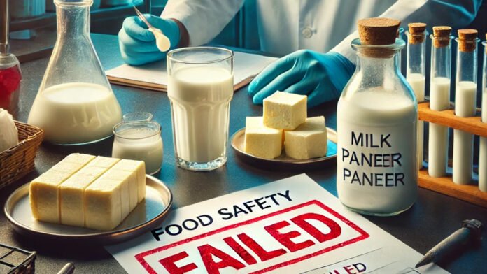 Milk Milk samples of five companies failed