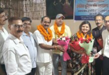 मूलचंद शीर्षवाल जिलाध्यक्ष व ज्योति भट्ट महामंत्री निर्वाचित Mulchand Shirshwal elected District President