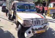 ट्रक और लोडर की टक्कर में एक की मौत One dead in collision between truck and loader