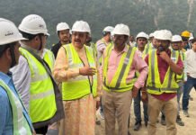 महाराज ने किया निर्माणाधीन जमरानी बांध का निरीक्षण Satpal Maharaj inspected Jamrani Dam